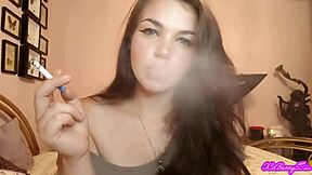 xo bunny blows smoke in my face from pov