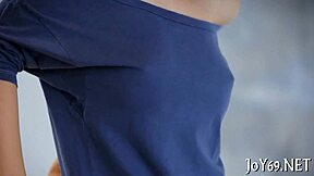 solo cutie uses dildo to finger her wet pussy nude and sexy