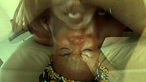 Submissive black teen 18+ railed hard by big white cock in fake casting