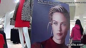 Striking Czech Cutie Seduced In Mall! Rode In POV!