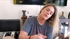 My friends divorced mom wants to practice with me part 1