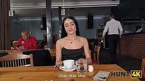 I found pretty petite babe ara mix in cafe for toilet sex