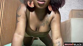 this black pornstar has a pussy so hot you cum early, then her blowjob is amazing!