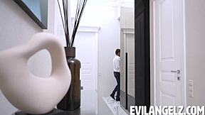 David Perry Gapes Catherine Knight's Ass After Deepthroat