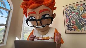 Magic crystal balls get tongue buffing by brunette mystic Christina?