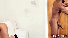 floozy enjoys big black cock interracial fuck!