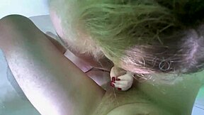 Young Wife Sucks Friend's Monster Cock In Bathroom And Swallows Cum!