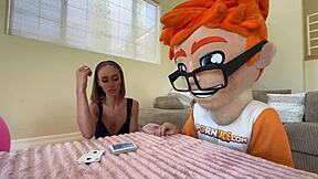 Magic crystal balls get tongue buffing by brunette mystic Christina?