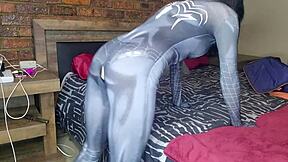 Grace Spidergirl's tight ass creampied