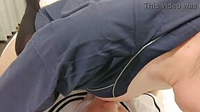 i creampied in cowgirl and it overflowed in schoolgirl cosplay