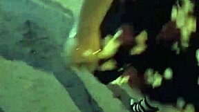 teen gets horny on the street climbs into boyfriend's car but touches herself leaving him wanting to fuck her.