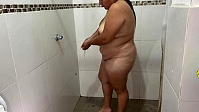 hidden camera while neighbor bathes touches herself