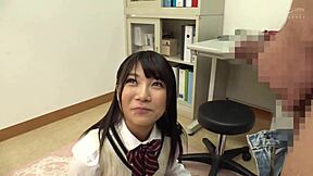 Young Japanese babe Haruka learns nipple torture on men