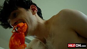 horny cheating wife sucks fat dick and fucks teen boy