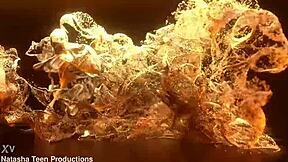 Why is Anny Houston taking three cocks in her first anal?