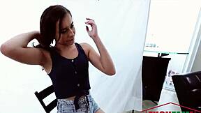 Kharlie Stone's Petite Body vs Huge Cock