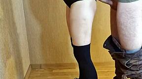 stranger fucks slim brunette with tight tits 😍