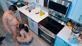 Unexpected Morning Sex In Kitchen With Tight Pussy!
