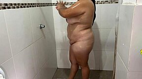 hidden camera while neighbor bathes touches herself