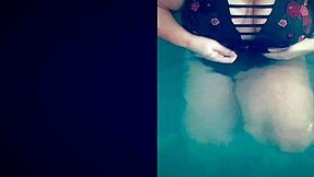 hot tub fun with horny teen's big tits and ass!