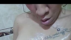 Young latina masturbates riding secretly until creamy orgasm