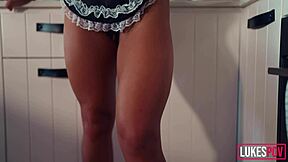 horny big boobs maid sucking cock and fucking hard