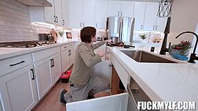 The handyman helps Danae Mari with Tyler Cruise