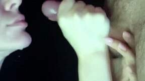 Close Up View Of Wife Sucking Dick With Sloppy Blowjob And Facial