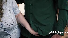 tiny 18yo celebrates birthday with step family threesome