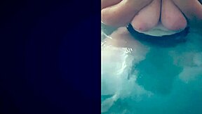 hot tub fun with horny teen's big tits and ass!