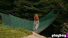 Petite Teen Kate Great Poses Outdoors, Ripping Clothes to Show Perfect Body and Tits.