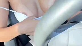 naked in traffic, getting licked and fucked outdoors
