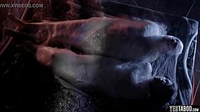 couple taken by aliens for live galactic sex show with rough blowjob