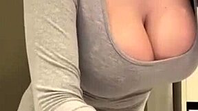 Stepmom With Naked Milk Tits Sucks Cock