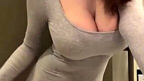 Stepmom With Naked Milk Tits Sucks Cock