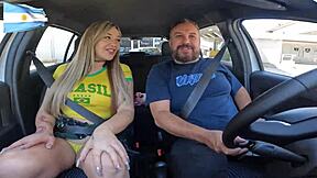 Beautiful Transsexual Babyjazmin Enters Car In Buenos Aires