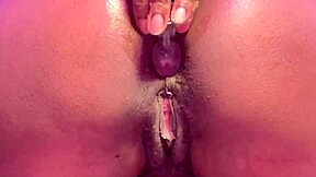 Cat girl creams her tight asshole