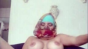 real amateur arab masturbates to orgasm on webcam