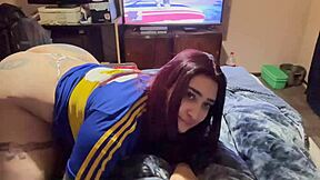 Playing Video Games Until My Latina Girlfriend Shows Up Horny For Some Ass Licking?