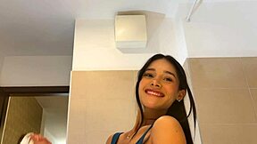 Can She Be The Most Beautiful Girl In Blue Mini Skirt?