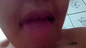 Depraved latina showing wet pussy for camera