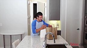 Skinny step sister has an intimate moment with jillian janson.