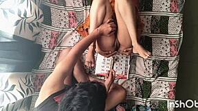 I Shaved My Village Bhabhis Creamy Pussy Before Fucking Her Hard.