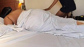 Chubby teen gets monster cock in ass and vagina