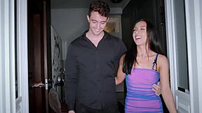 caramella delx enjoys three huge cocks in double penetration