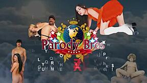 Blonde parody babe boned in big boob experience