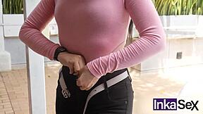 strong confessions embarrass colombian whore before fucking and humiliation