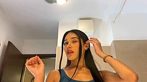 Can She Be The Most Beautiful Girl In Blue Mini Skirt?