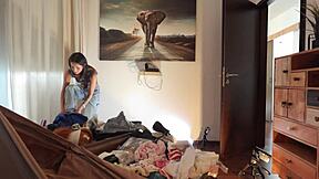 Can She Be The Most Beautiful Girl In Blue Mini Skirt?