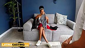 Colombian beauty queen teen 18+ meets european agent at fake audition